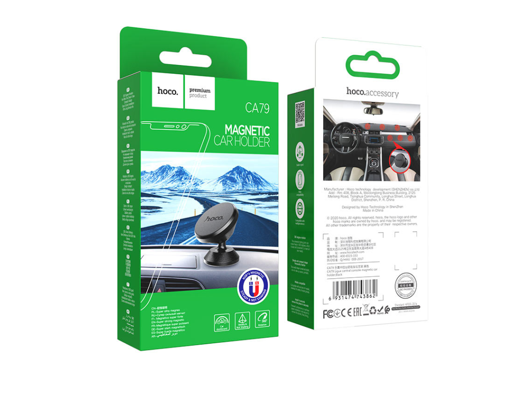 HOCO CA79 Ligue Magnetic Car Holder for Dashboard – Black HOCO CA79 Ligue Magnetic Car Holder for Dashboard – Black